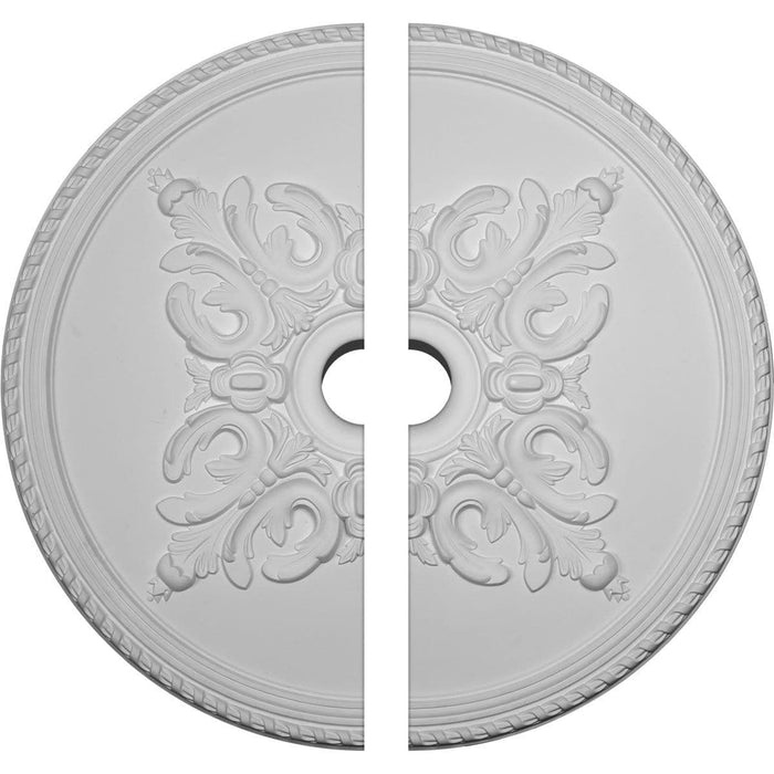 Ceiling Medallion, Two Piece (Fits Canopies up to 7 7/8")40 5/8"OD x 5 1/2"ID x 1 3/4"P