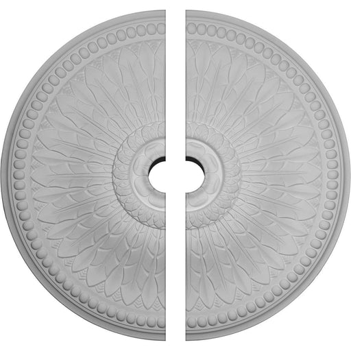 Ceiling Medallion, Two Piece (Fits Canopies up to 9 3/8")42 1/2"OD x 4 1/2"ID x 4 5/8"P Medallions - Urethane White River Hardwoods   