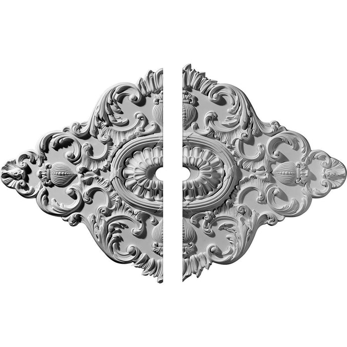 Ceiling Medallion, Two Piece (Fits Canopies up to 3")42 3/4"W x 28 7/8"H x 3"ID x 1"P