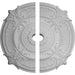 Acanthus Leaf Ceiling Medallion, Two Piece (Fits Canopies up to 5")53 1/2"OD x 5"ID x 3 1/2"P Medallions - Urethane White River Hardwoods   