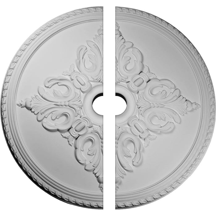 Ceiling Medallion, Two Piece (Fits Canopies up to 10 1/2")54 1/4"OD x 6"ID x 2 7/8"P