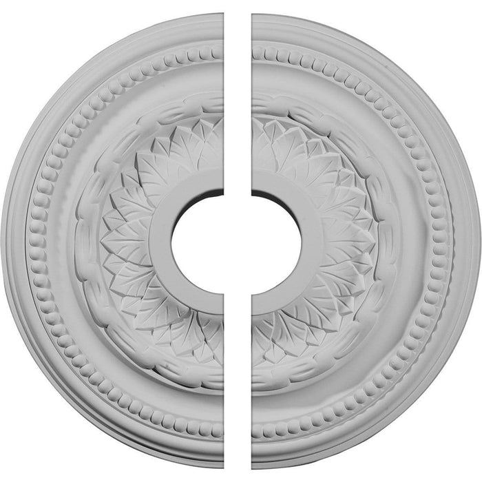 Ceiling Medallion, Two Piece (Fits Canopies up to 3 1/4")15 3/4"OD x 3 1/4"ID x 1"P