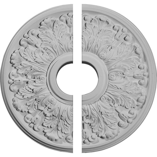 Ceiling Medallion, Two Piece (Fits Canopies up to 5 5/8")16 1/2"OD x 3 5/8"ID x 1 1/8"P Medallions - Urethane White River Hardwoods   