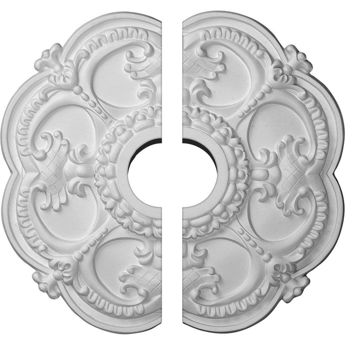 Medallón de techo, dos piezas (se adapta a marquesinas de hasta 3 1/2")18"OD x 3 1/2"ID x 1 1/2"P