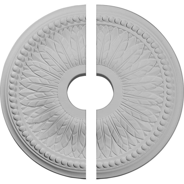 Ceiling Medallion, Two Piece (Fits Canopies up to 5 3/4")18"OD x 3 3/4"ID x 1 1/2"P