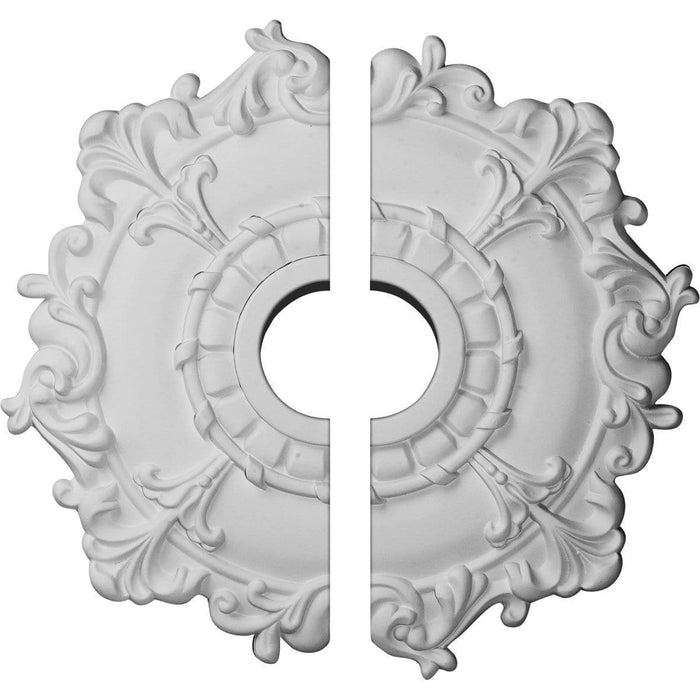 Medallón de techo, dos piezas (se adapta a marquesinas de hasta 4 5/8")18"OD x 3 1/2"ID x 1 1/2"P