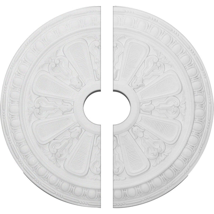 Ceiling Medallion, Two Piece (Fits Canopies up to 3 7/8")23 1/2"OD x 3 7/8"ID x 1"P