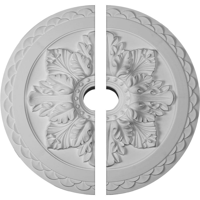 Deluxe Ceiling Medallion, Two Piece (Fits Canopies up to 4")23 5/8"OD x 3"ID x 2"P