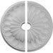 Ceiling Medallion, Two Piece (Fits Canopies up to 3 5/8")26 3/4"OD x 3 5/8"ID x 1 3/8"P Medallions - Urethane White River Hardwoods   