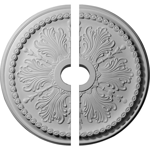 Ceiling Medallion, Two Piece (Fits Canopies up to 4")27 1/2"OD x 4"ID x 1 1/2"P Medallions - Urethane White River Hardwoods   