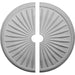 Ceiling Medallion, Two Piece (Fits Canopies up to 5")33 1/8"OD x 3 1/2"ID x 1 3/8"P Medallions - Urethane White River Hardwoods   
