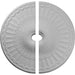 Ceiling Medallion, Two Piece (Fits Canopies up to 4 3/4")36 5/8"OD x 3 5/8"ID x 2 3/8"P Medallions - Urethane White River Hardwoods   