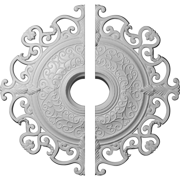 Ceiling Medallion, Two Piece (Fits Canopies up to 8 1/4")38 3/8"OD x 6 5/8"ID x 2 7/8"P