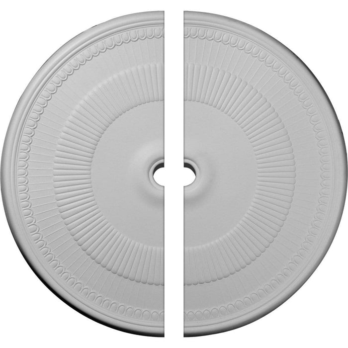 Ceiling Medallion, Two Piece (Fits Canopies up to 4 3/4")51 1/8"OD x 3 5/8"ID x 1 1/2"P
