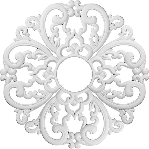 Ceiling Medallion (Comes in 4 separate pieces), 24"OD x 5"ID x 1"P Medallions - Urethane White River Hardwoods   
