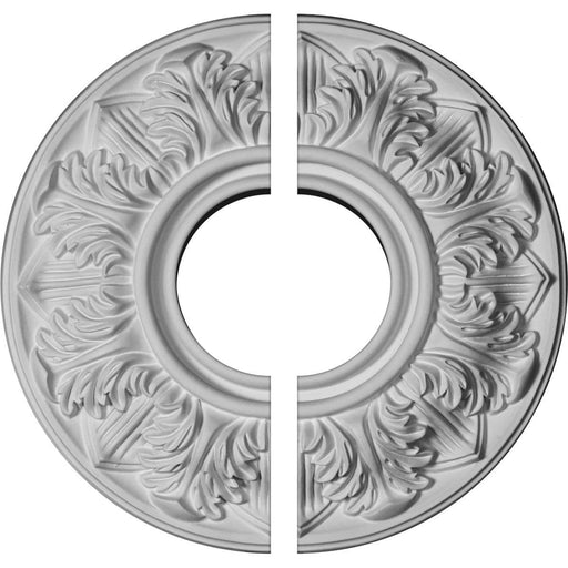 Ceiling Medallion, Two Piece (For Canopies up to 5 1/2")13"OD x 1 3/8"P Medallions - Urethane White River Hardwoods   