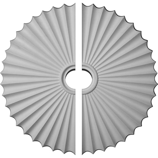 Ceiling Medallion, Two Piece (For Canopies up to 6")33 7/8"OD x 2"P Medallions - Urethane White River Hardwoods   