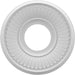 Thermoformed PVC Ceiling Medallion (Fits Canopies up to 4 1/2"), 10"OD x 3 1/2"ID x 3/4"P Medallions - Urethane White River Hardwoods   