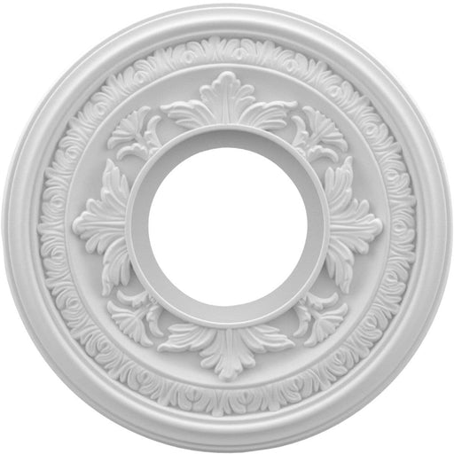 Thermoformed PVC Ceiling Medallion (Fits Canopies up to 4 1/4"), 10"OD x 3 1/2"ID x 3/4"P Medallions - Urethane White River Hardwoods   