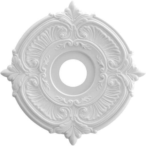 Thermoformed PVC Ceiling Medallion (Fits Canopies up to 5 5/8"), 16"OD x 3 1/2"ID x 1"P Medallions - Urethane White River Hardwoods   