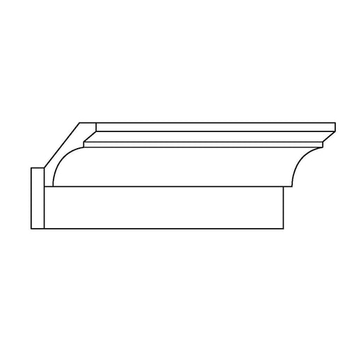 LCD8505 = CO686, DS1x4, 6 1/8"h x 3 3/4"d LCD Crown Mouldings White River Hardwoods   