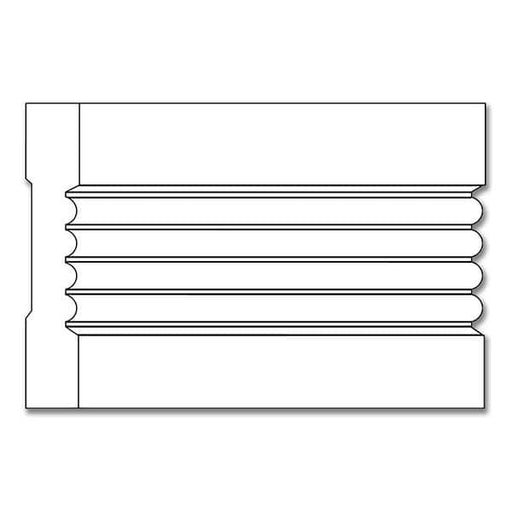 Fluted Casing, 4''w x 3/4''d Casings, Headers & Caps White River Hardwoods   