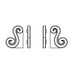 Small Scrolled Split Corbel, 3 3/4"w x 4 7/8"h x 3/4"d, 2 pair Resin Corbels White River Hardwoods   