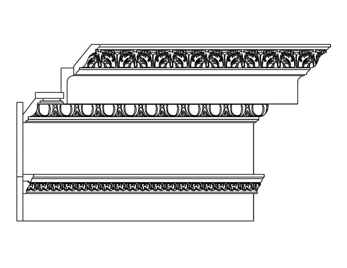 Large Combination Detail Moulding | White River Hardwoods