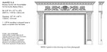 Rinceau Scrolls with Floral Basket Full Surround, 80 5/8"w x 57"h x 8"d Carved Mantels White River Hardwoods   