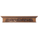 Rinceau Scroll with Flower Basket, 72"w x 14"h x 8"d Carved Mantels White River Hardwoods   