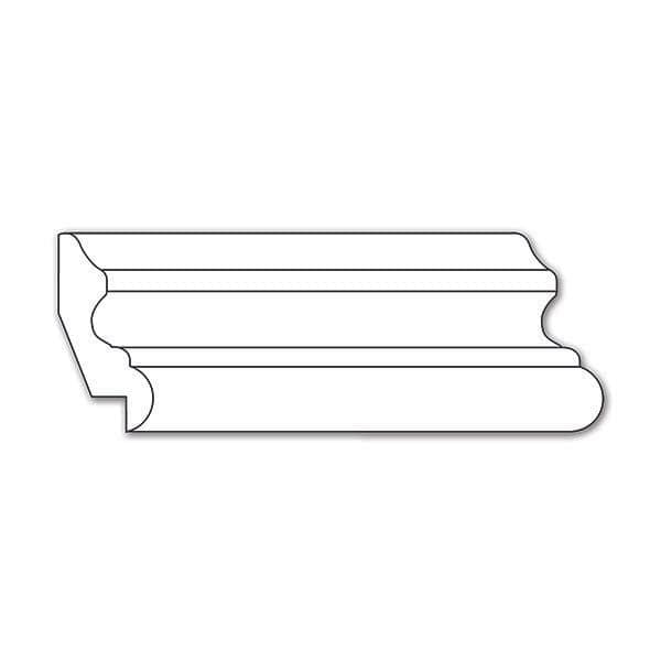 Traditional Panel Moulding (Lips 3/4), 2 1/4"w x 5/8"d — White River