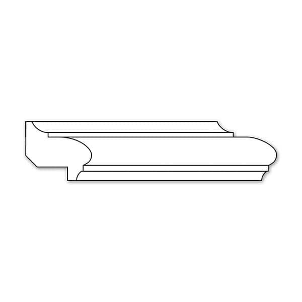 Traditional Panel Moulding (Lips 3/4), 1 3/8"w x 3/4''d — White River