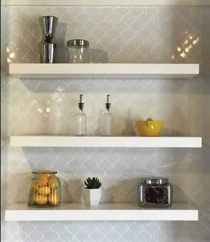 Floating Shelf System, 42"w x 2 1/2"h x 10"d Carved Floating Shelf White River Hardwoods   