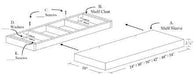 Floating Shelf System, 54"w x 2 1/2"h x 10"d Carved Floating Shelf White River Hardwoods   