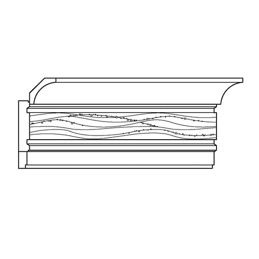 LCD8504 = CO675, CTY1242, PS290, 6 5/8"h x 2 3/4"d LCD Crown Mouldings White River Hardwoods   