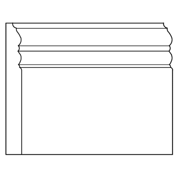 Base, 5 1/4"w 9/16"d, Resin Base Mouldings White River Hardwoods   