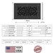 Arts and Crafts Grille for Duct Size of 4"- Please allow 1-2 weeks. Decorative Grilles White River - Interior Décor Black Duct Size: 4"x 6"( 6"x 8"overall ) 