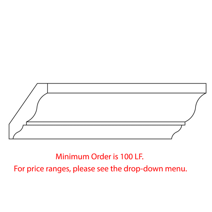 Custom Crown, 5/8''w x 2 3/4''d Custom Mouldings White River Hardwoods   