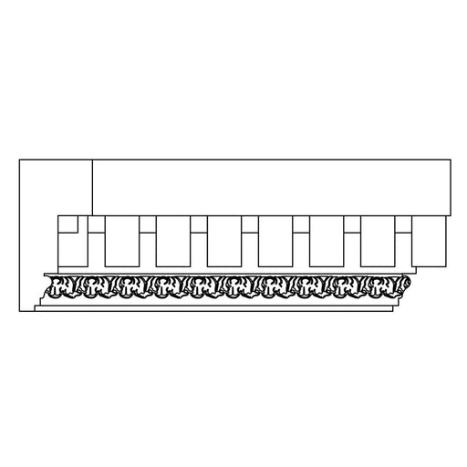 Custom Dentil, 1 5/8"w x 3 3/8"d Custom Mouldings White River Hardwoods   