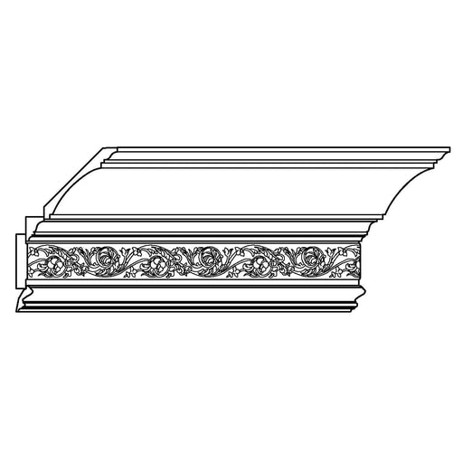 LCD8571 = CO670, PED288, FR8985, PM577, 13 5/8"h x 8 3/8"d LCD Crown Mouldings White River Hardwoods   