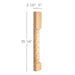 Roman Weave Column Half, 1 Pair, 5"w x 35 1/4"h x 2 1/2"d Carved Columns White River Hardwoods   