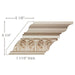 Acanthus Leaf, 1 1/16"w X 8"d Cornice Mouldings White River Hardwoods   