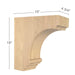 Cavetto Hood Corbel, 4  3/4"w x 18"h x 16"d Carved Corbels White River Hardwoods   