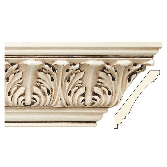 Acanthus Crown, 5 1/2''w x 7/8''d, Resin Crown Mouldings White River Hardwoods   