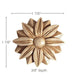 Petite Round Rosettes (Sold 4 per card), 1 7/8''w x 1 7/8''h x 3/8''d Carved Rosettes White River Hardwoods   