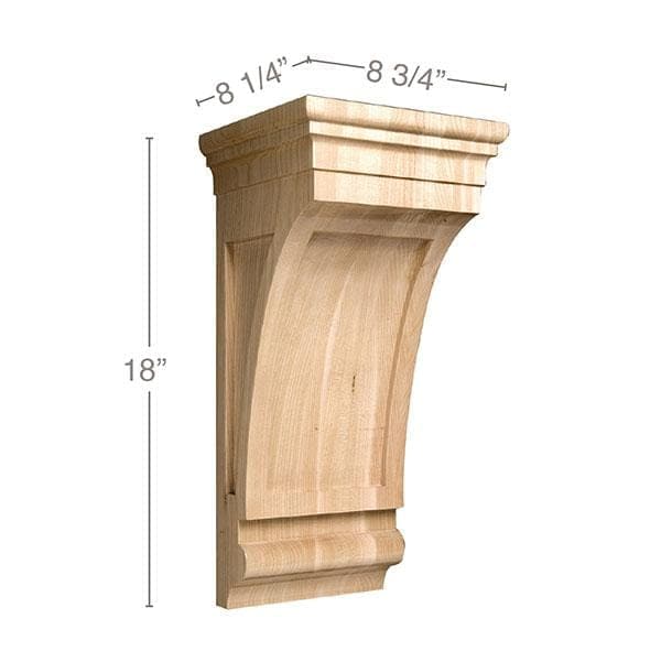 Extra Large Mission Corbel, 8 3/4"w x 18"h x 8 1/4"d