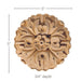 Large Round Rosette (Sold 2 per card),  5"w x 5"h x 5/8"d Carved Rosettes White River Hardwoods   