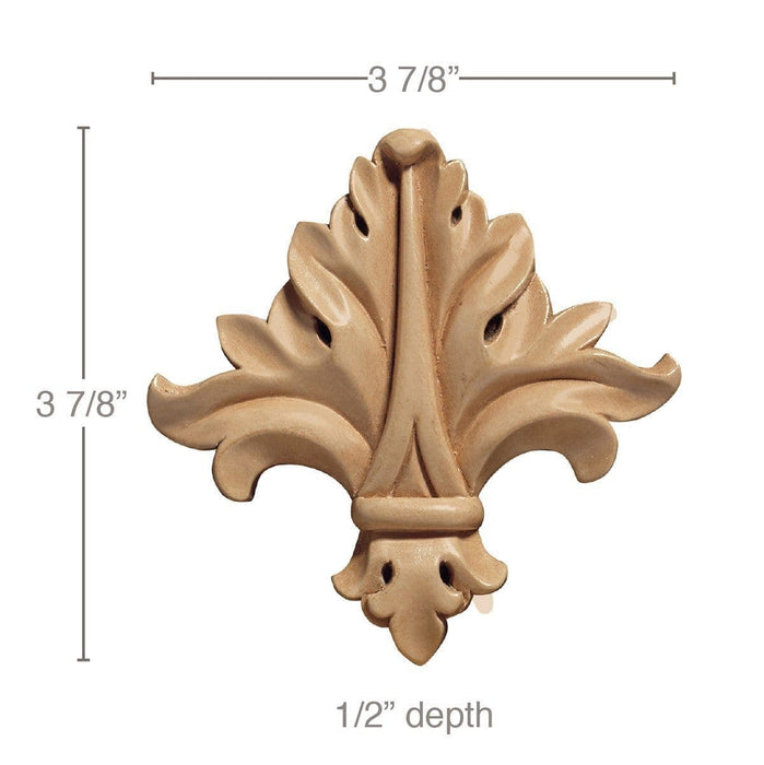 Acanthus Wood Finial - (Cherry & Maple)