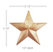 Small Star (Sold 4 per card), 2 1/2''w x 2 1/2''h x 1/2''d Carved Rosettes White River Hardwoods   