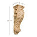Large Acanthus Corbel, 8 1/2"w x 26"h x 8 1/4"d Carved Corbels White River Hardwoods Maple  